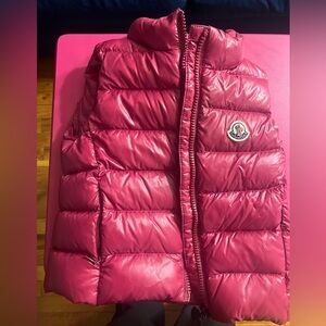 Moncler Kids Fuchsia Puffer Jacket